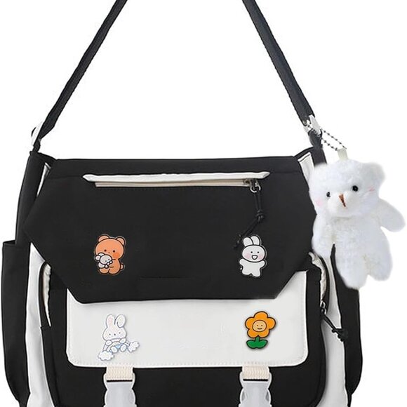 Cute Messenger Bag for Teen Girls | Spacious & Water-Resistant Kawaii Design - Picture 1 of 5